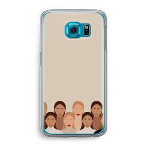 CaseCompany Girls girls girls: Samsung Galaxy S6 Transparant Hoesje