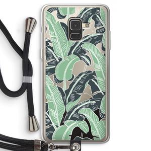 CaseCompany This Sh*t Is Bananas: Samsung Galaxy A8 (2018) Transparant Hoesje met koord