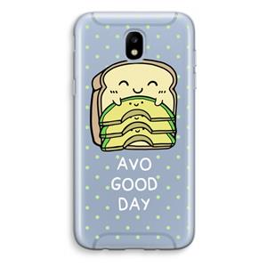 CaseCompany Avo Good Day: Samsung Galaxy J5 (2017) Transparant Hoesje