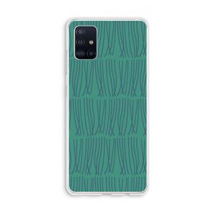 CaseCompany Swirls: Galaxy A51 4G Transparant Hoesje