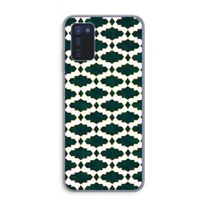 CaseCompany Moroccan tiles: Samsung Galaxy A03s Transparant Hoesje