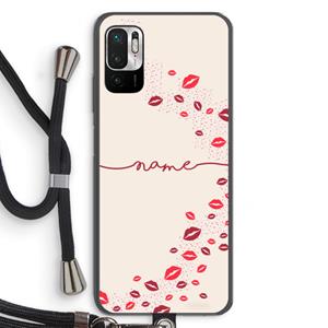CaseCompany Kusjes: Xiaomi Redmi Note 10 5G Transparant Hoesje met koord