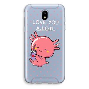 CaseCompany Love You A Lotl: Samsung Galaxy J5 (2017) Transparant Hoesje