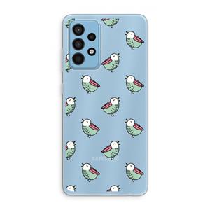 CaseCompany Vogeltjes: Samsung Galaxy A52 Transparant Hoesje