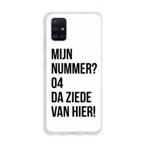 CaseCompany Da ziede van hier: Galaxy A51 4G Transparant Hoesje