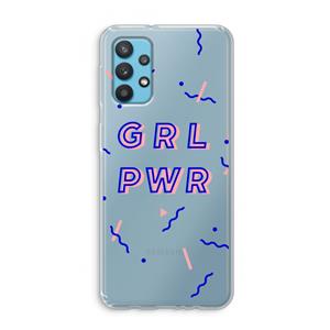 CaseCompany GRL PWR: Samsung Galaxy A32 4G Transparant Hoesje