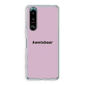 CaseCompany kwetsbaar: Sony Xperia 5 III Transparant Hoesje