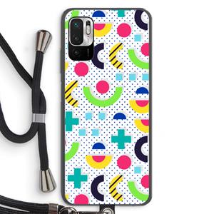 CaseCompany 8-bit N°1: Xiaomi Redmi Note 10 5G Transparant Hoesje met koord