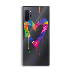 CaseCompany Melts My Heart: Samsung Galaxy Note 10 Plus Transparant Hoesje