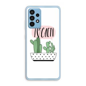 CaseCompany I love cacti: Samsung Galaxy A52 Transparant Hoesje