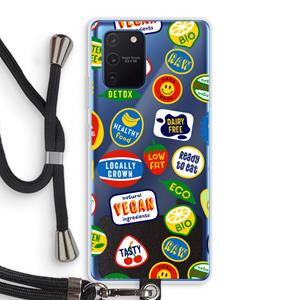 CaseCompany Fruitsticker: Samsung Galaxy Note 10 Lite Transparant Hoesje met koord