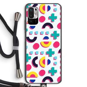 CaseCompany 8-bit N°2: Xiaomi Redmi Note 10 5G Transparant Hoesje met koord