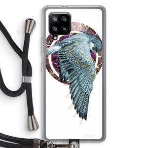 CaseCompany Golden Falcon: Samsung Galaxy A42 5G Transparant Hoesje met koord