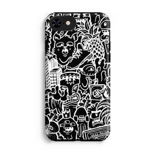 CaseCompany Vexx Black Mixtape: iPhone SE 2020 Tough Case