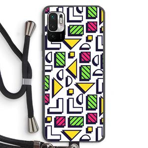 CaseCompany 8-bit N°4: Xiaomi Redmi Note 10 5G Transparant Hoesje met koord
