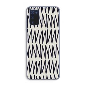 CaseCompany Marrakech Zigzag: Samsung Galaxy A03s Transparant Hoesje