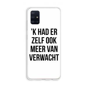 CaseCompany Meer verwacht: Galaxy A51 4G Transparant Hoesje