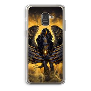 CaseCompany Pegasus: Samsung Galaxy A8 (2018) Transparant Hoesje