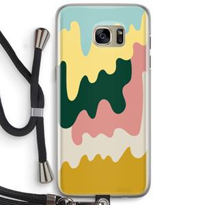 CaseCompany Baar B: Samsung Galaxy S7 Edge Transparant Hoesje met koord