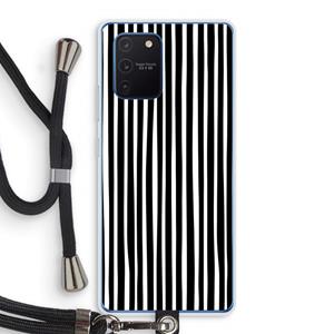 CaseCompany Stripes: Samsung Galaxy Note 10 Lite Transparant Hoesje met koord