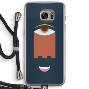 CaseCompany Mono M: Samsung Galaxy S7 Edge Transparant Hoesje met koord