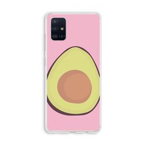 CaseCompany Avocado: Galaxy A51 4G Transparant Hoesje