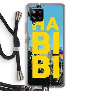 CaseCompany Habibi Majorelle : Samsung Galaxy A42 5G Transparant Hoesje met koord