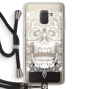 CaseCompany Seek & Destroy: Samsung Galaxy A8 (2018) Transparant Hoesje met koord