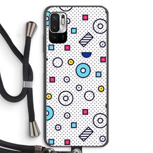 CaseCompany 8-bit N°9: Xiaomi Redmi Note 10 5G Transparant Hoesje met koord