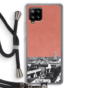 CaseCompany Marrakech Skyline : Samsung Galaxy A42 5G Transparant Hoesje met koord