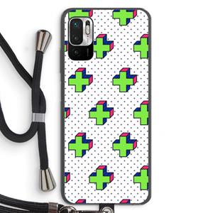 CaseCompany 8-bit N°10: Xiaomi Redmi Note 10 5G Transparant Hoesje met koord