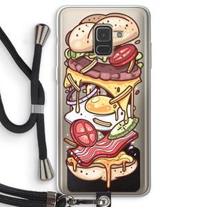 CaseCompany Diet Coke Please: Samsung Galaxy A8 (2018) Transparant Hoesje met koord