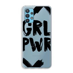 CaseCompany Girl Power #2: Samsung Galaxy A32 4G Transparant Hoesje