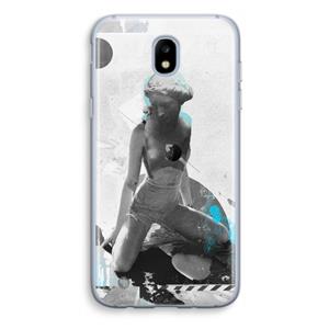 CaseCompany I will not feel a thing: Samsung Galaxy J5 (2017) Transparant Hoesje