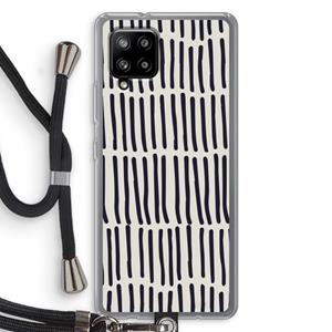 CaseCompany Moroccan stripes: Samsung Galaxy A42 5G Transparant Hoesje met koord