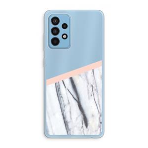 CaseCompany A touch of peach: Samsung Galaxy A52 Transparant Hoesje