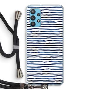CaseCompany Verrassende lijnen: Samsung Galaxy A32 4G Transparant Hoesje met koord