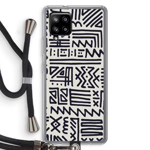CaseCompany Marrakech print: Samsung Galaxy A42 5G Transparant Hoesje met koord