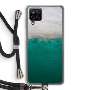 CaseCompany Stranded: Samsung Galaxy A12 Transparant Hoesje met koord