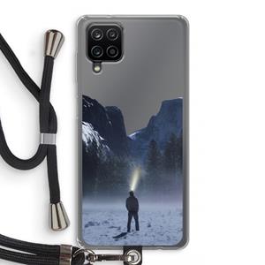 CaseCompany Wanderlust: Samsung Galaxy A12 Transparant Hoesje met koord