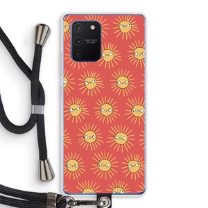 CaseCompany Zon: Samsung Galaxy Note 10 Lite Transparant Hoesje met koord