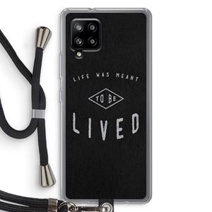 CaseCompany To be lived: Samsung Galaxy A42 5G Transparant Hoesje met koord