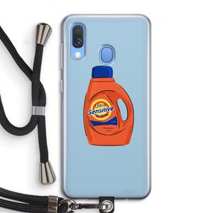 CaseCompany Ultra Sensitive: Samsung Galaxy A40 Transparant Hoesje met koord