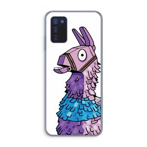 CaseCompany Lama: Samsung Galaxy A03s Transparant Hoesje