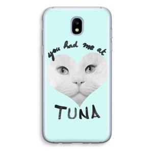 CaseCompany You had me at tuna: Samsung Galaxy J5 (2017) Transparant Hoesje