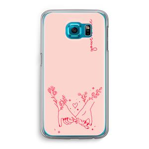 CaseCompany Best Friends: Samsung Galaxy S6 Transparant Hoesje