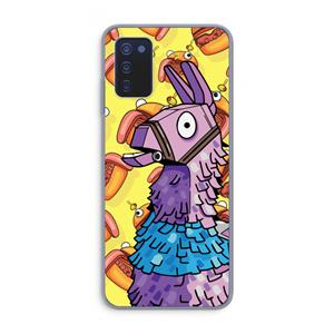 CaseCompany Loot Burger: Samsung Galaxy A03s Transparant Hoesje