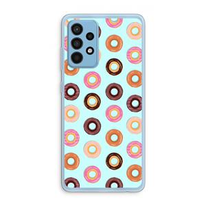 CaseCompany Donuts: Samsung Galaxy A52 Transparant Hoesje