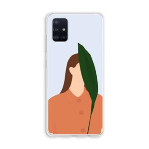 CaseCompany Leaf: Galaxy A51 4G Transparant Hoesje