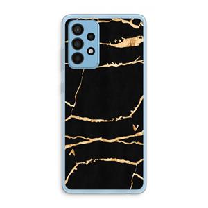 CaseCompany Gouden marmer: Samsung Galaxy A52 Transparant Hoesje